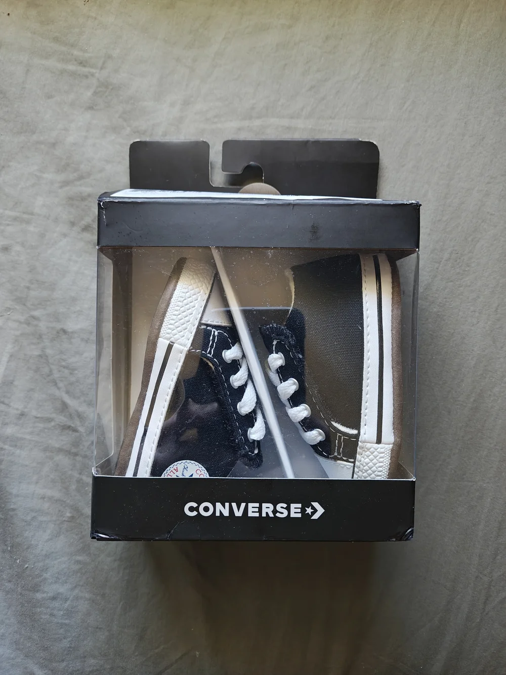 Converse Black and White Baby Chuck Taylor Sneakers Size 2
